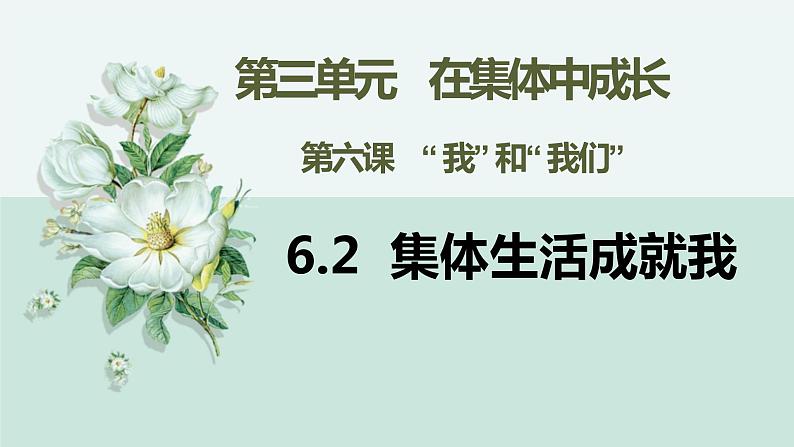 部编版道德与法治七年级下册 6.2集体生活成就我 课件第1页