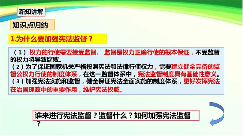 2.2 加强宪法监督 课件-2022-2023学年部编版道德与法治八年级下册第6页