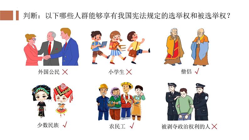 3.1 公民基本权利 课件 -2022-2023学年部编版道德与法治八年级下册07