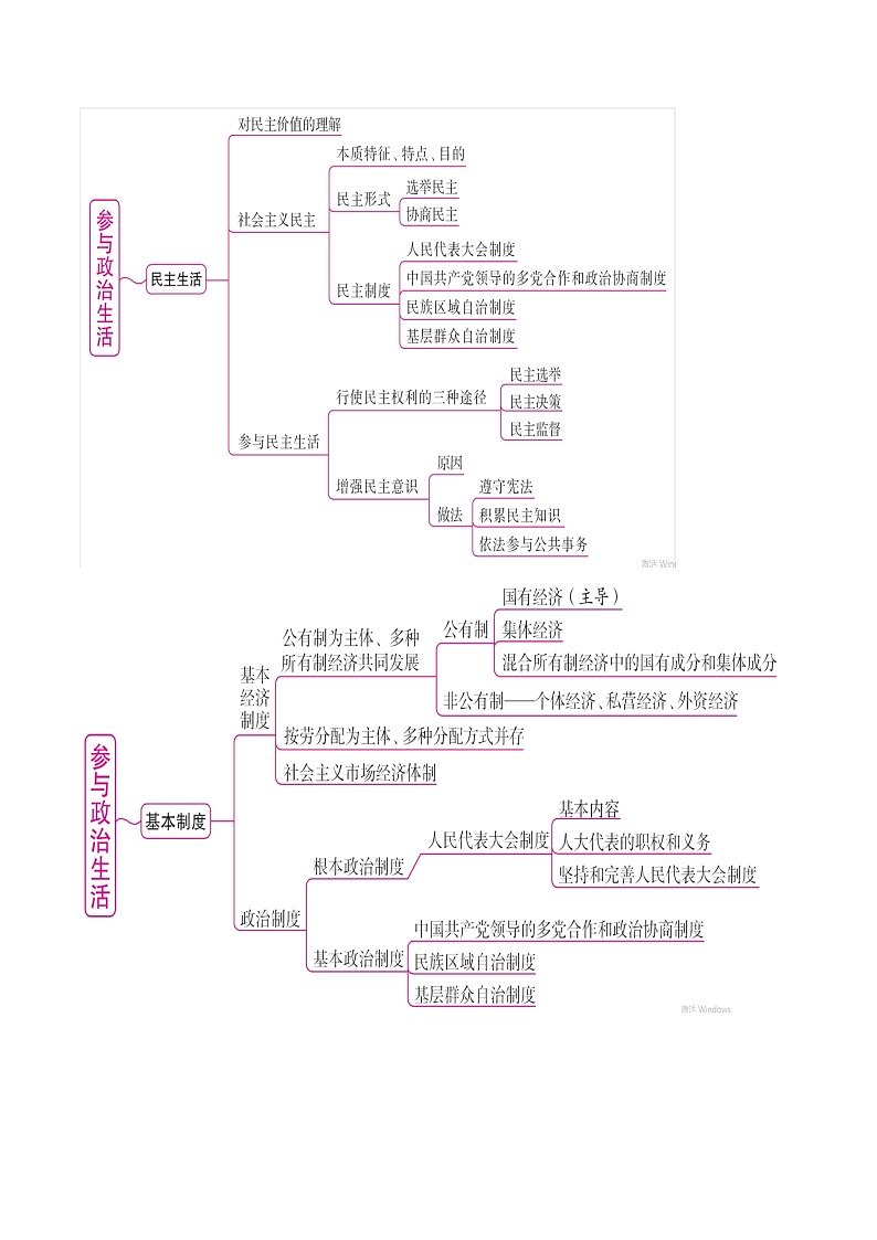 初中政治中考复习 专题十五  参与政治生活（解析版）第2页