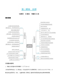 初中政治中考复习 专题四 行使权利履行义务（教师版）