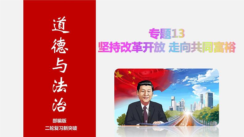 初中政治中考复习 专题13 坚持改革开放 走向共同富裕-2020年中考道德与法治二轮复习新突破课件（部编版）第1页