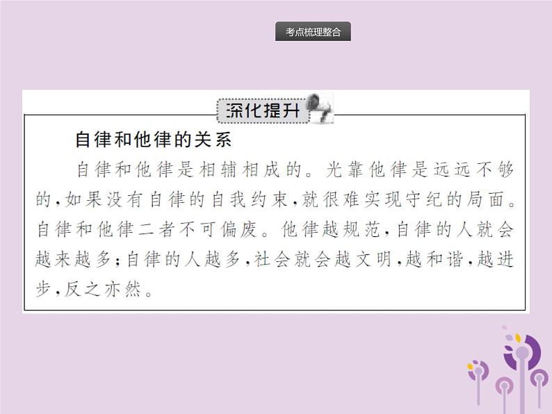 初中政治中考复习 中考道德与法治总复习优化设计第一板块基础知识过关第6课时遵守社会规则课件07