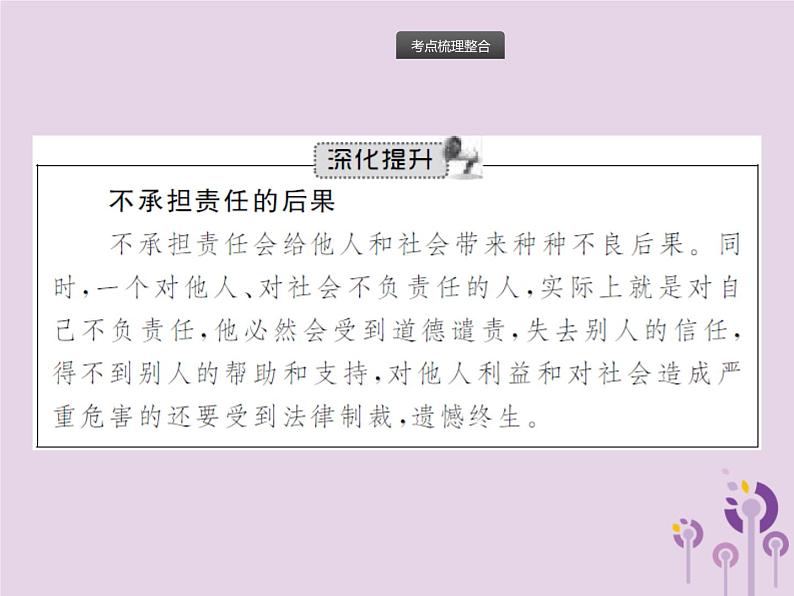 初中政治中考复习 中考道德与法治总复习优化设计第一板块基础知识过关第7课时勇担社会责任课件04