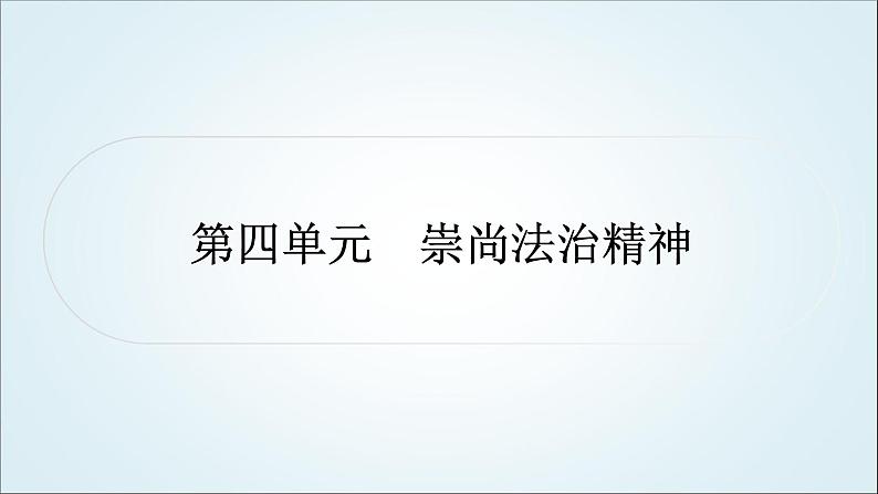 部编版中考《道德与法治》复习第四单元崇尚法治精神教学课件第1页