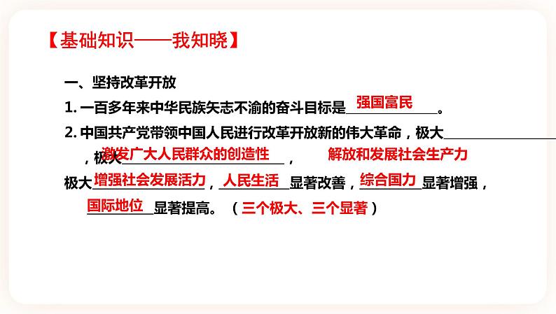 【中考一轮专题复习】2023年中考道德与法治专题复习：一《强国之路》课件第2页