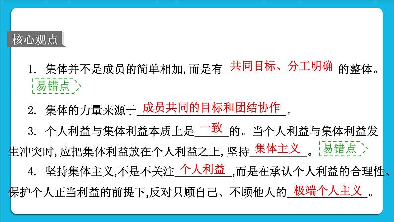 【备考2023】中考道德与法治一轮复习教材考点梳理：七年级（下）第三单元  在集体中成长课件第2页