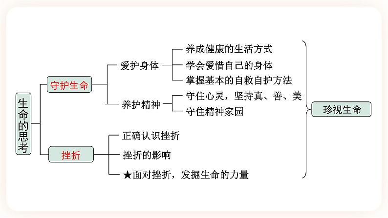 【备考2023】中考道德与法治一轮总复习（七上第四单元）（ 课时20）《 生命的思考》课件05