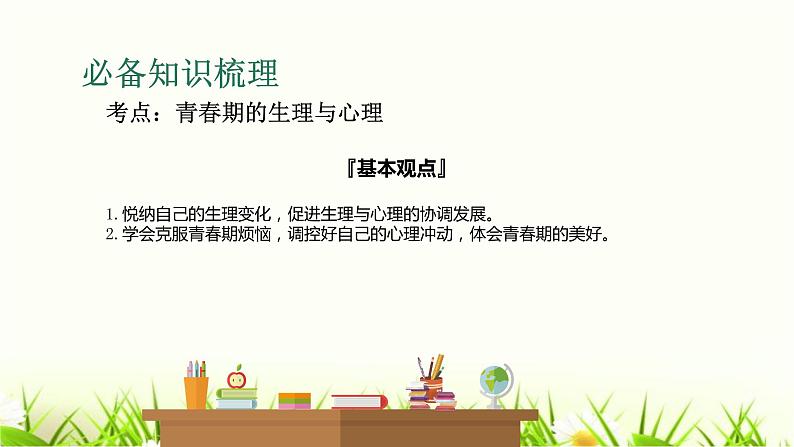 中考道德与法治复习第三课时调控情绪青春飞扬课件第3页