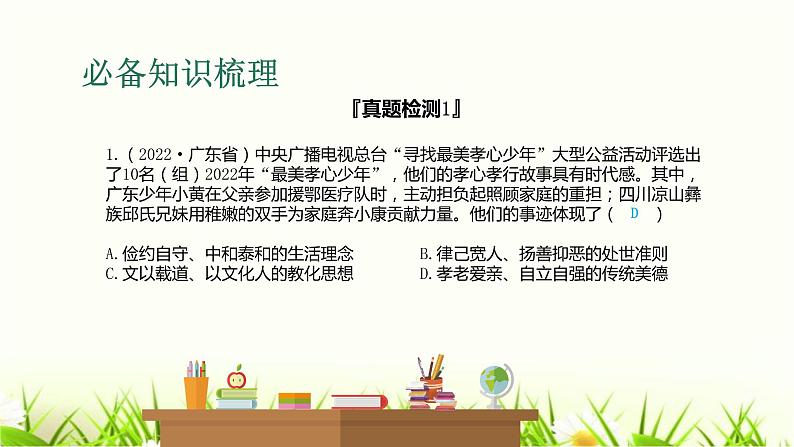 中考道德与法治复习第四课时自信自强青春有格课件第7页