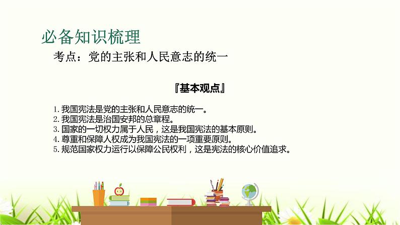 中考道德与法治复习第十二课时维护宪法权威保障宪法实施课件第3页