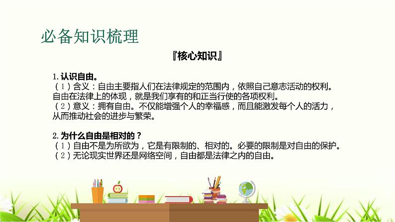 中考道德与法治复习第十五课时追求自由平等维护公平正义课件第4页