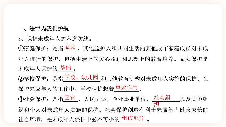 2023年中考道德与法治一轮复习 专项十二《法律伴我们成长》课件+学案03
