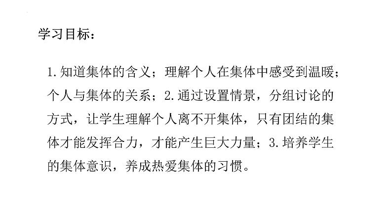 2022-2023学年部编版道德与法治七年级下册 6.1 集体生活邀请我 课件02