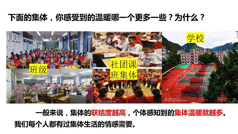 2022-2023学年部编版道德与法治七年级下册 6.1 集体生活邀请我 课件05