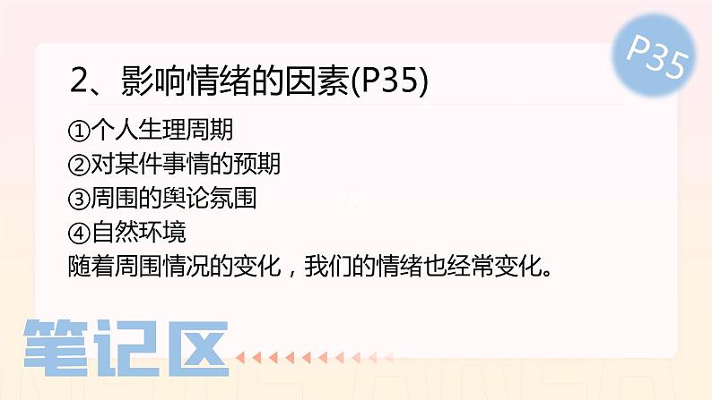 第二单元第四课 青春的情绪 课件  部编版道德与法治七年级下册+练习题08