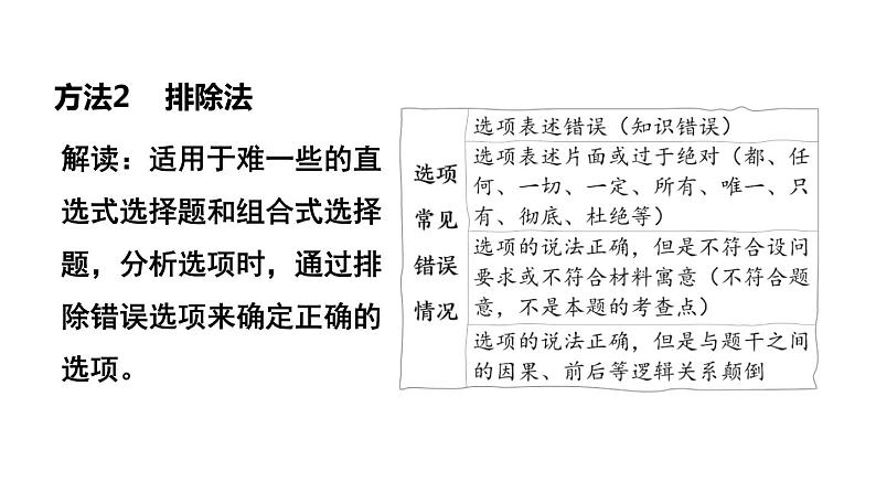 部编版道德与法治中考一轮复习--教材梳理--第30课时　选择题题型突破（复习课件）第7页