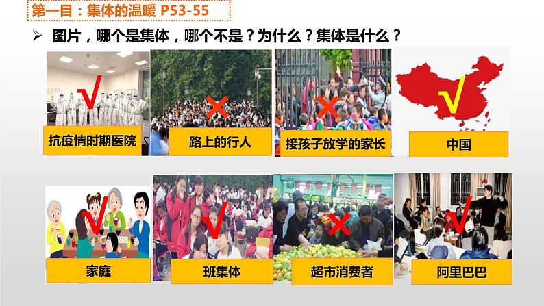 6.1 集体生活邀请我 课件2022-2023学年部编版道德与法治七年级下册07