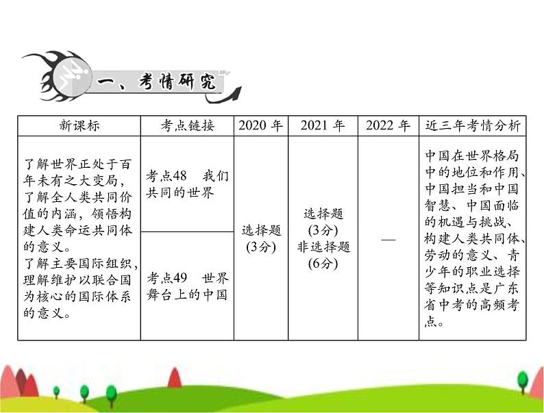 中考道德与法治总复习专题十四胸怀天下走向未来课件02