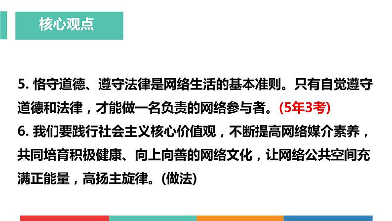 考点09 网络生活新空间中考道德与法治一轮复习课件第6页