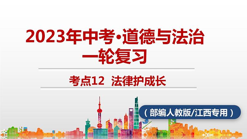 考点12  法律护成长中考道德与法治一轮复习课件01