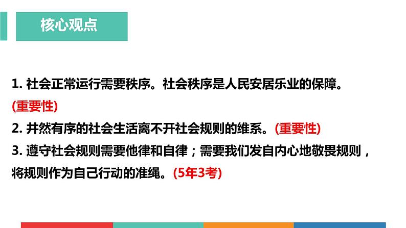 考点11 规则与法律中考道德与法治一轮复习课件第5页