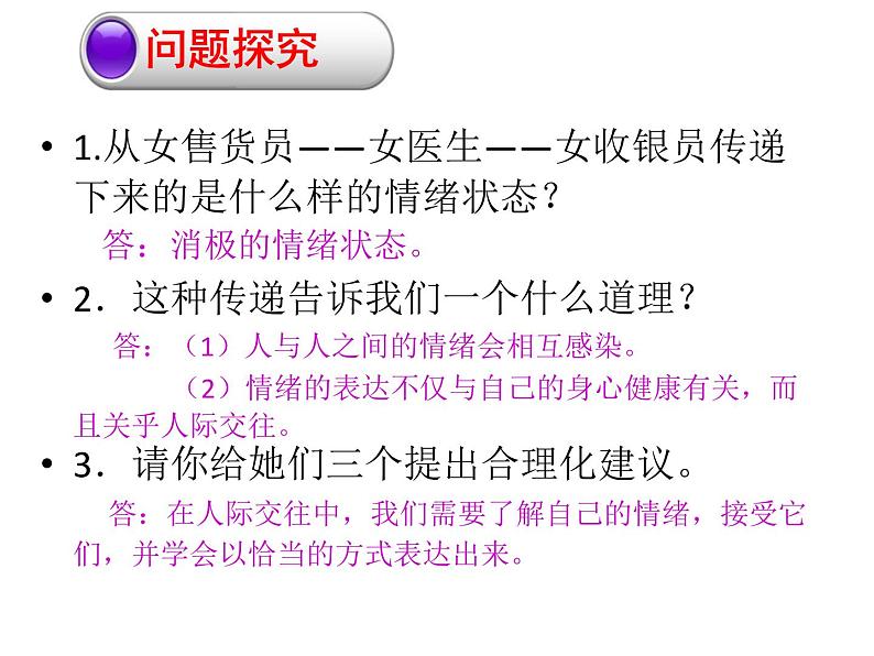 部编版七年级道德与法治下册--4.2情绪的管理（课件1）第7页