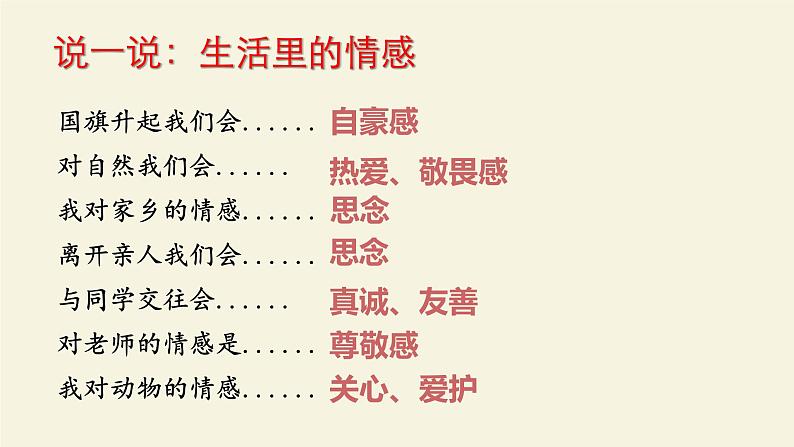 5.1 我们的情感世界 课件2022-2023学年部编版道德与法治七年级下册第5页