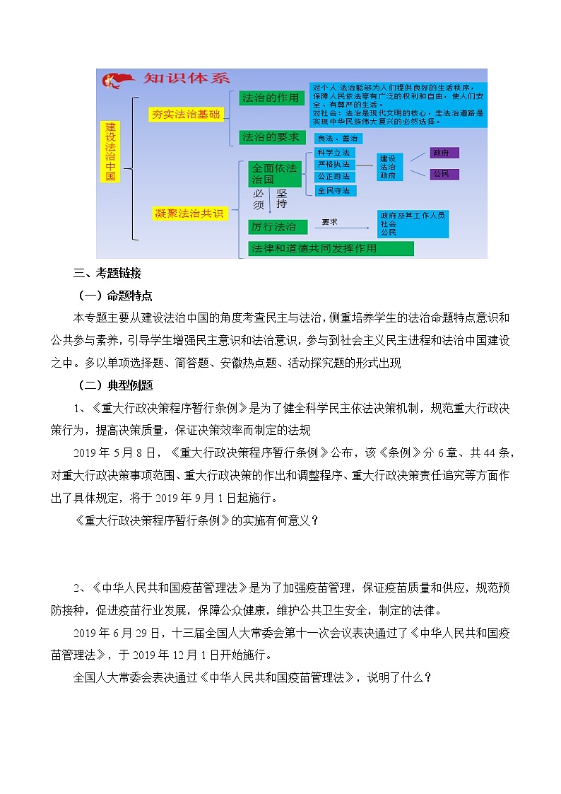 初中政治中考复习 专题04  全面依法治国，建设法治中国（学案）-2020年中考道德与法治二轮复习热点专题第3页