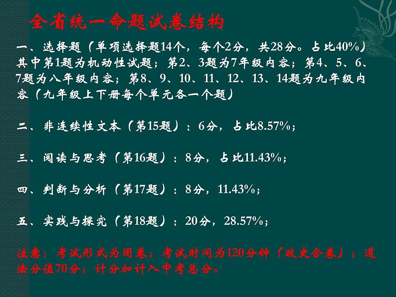 贵州省2023年初中道德与法治学科中考样题解读及备考建议复习课件第6页