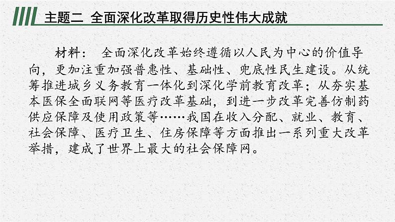 安徽省2023届中考道德与法治(时政热点)专题五 改革开放45周年 课件第7页