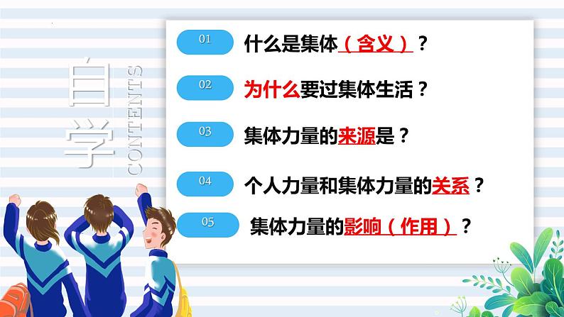 2022-2023学年部编版道德与法治七年级下册6.1 集体生活邀请我 课件02