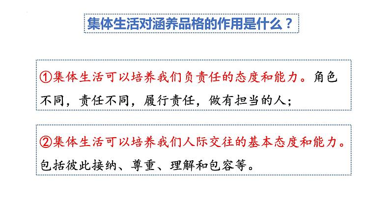 6.2 集体生活成就我 课件2022-2023学年部编版道德与法治七年级下册第8页