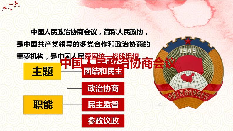 2022-2023学年部编版八年级道德与法治下册5.2 基本政治制度 课件第5页
