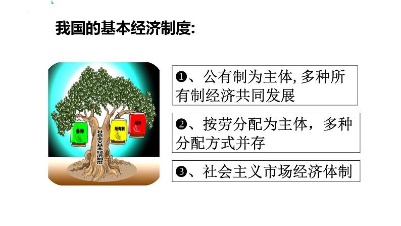 2022-2023学年部编版八年级道德与法治下册5.3 基本经济制度 课件第4页