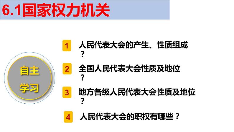 2022-2023学年部编版道德与法治八年级下册6.1 国家权力机关 课件第2页