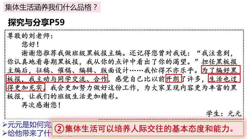 2023年部编版道德与法治七年级下册6.2 集体生活成就我 课件07