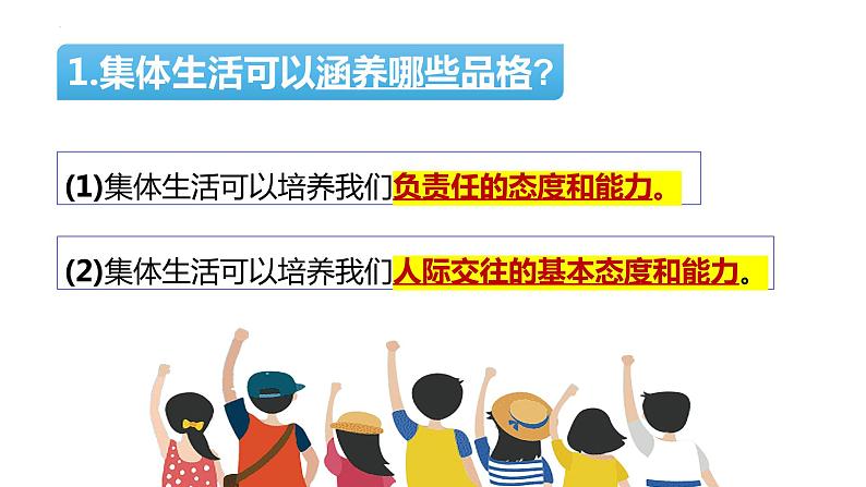 2023年部编版道德与法治七年级下册6.2 集体生活成就我 课件08