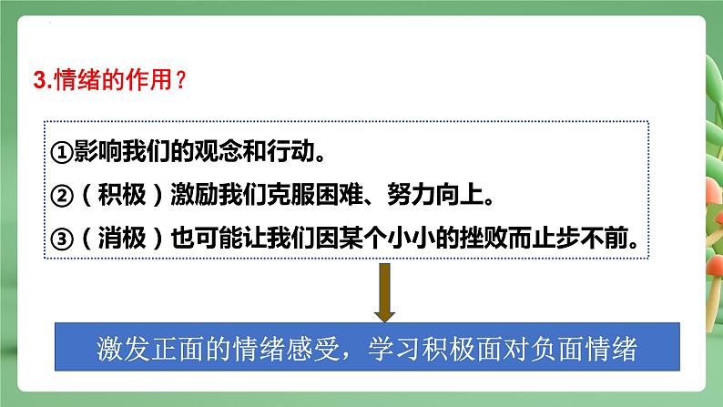 2022-2023年部编版道德与法治七年级下册专项复习精讲精练：专题04 揭开情绪的面纱（知识清单）第6页