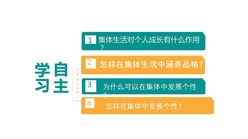 2023年部编版道德与法治七年级下册  6.2 集体生活成就我  课件第3页