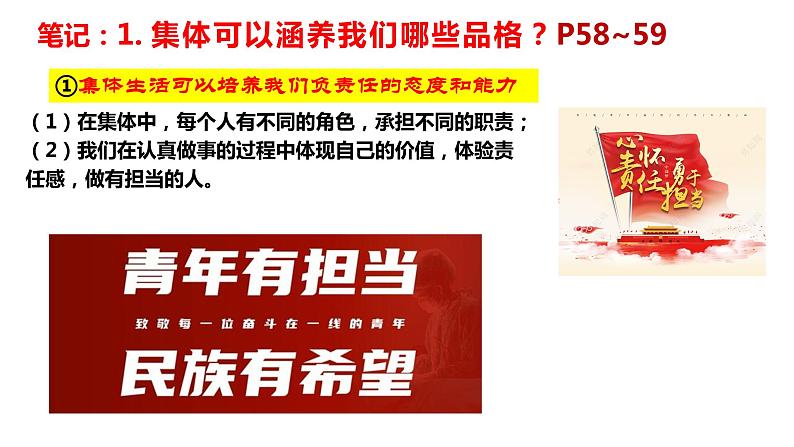 2023年部编版道德与法治七年级下册 6.2 集体生活成就我 课件第7页