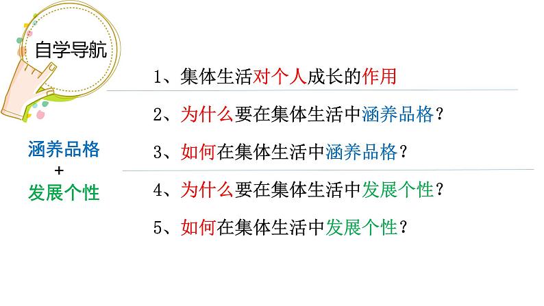 2023年部编版道德与法治七年级下册 6.2 集体生活成就我 课件04