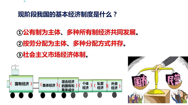 2023年部编版道德与法治八年级下册 5.2 基本经济制度 课件第3页