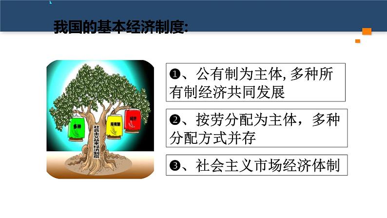 2023年部编版道德与法治八年级下册 5.3 基本经济制度 课件第3页