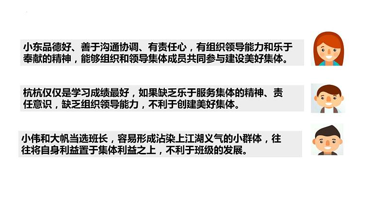 2023年部编版道德与法治七年级下册8.2 我与集体共成长 课件第6页