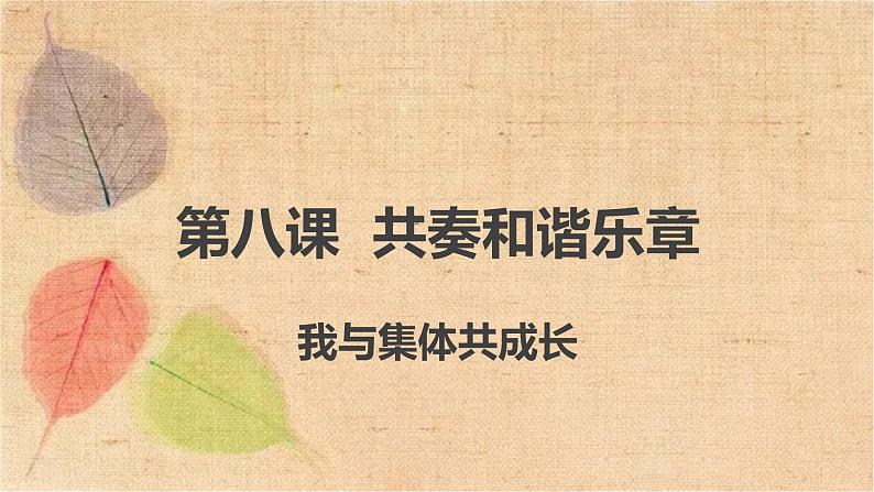 部编版道德与法治七年级下册 8.2我与集体共成长 课件02