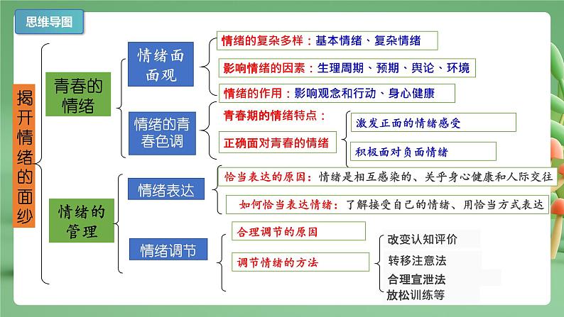 2022-2023年部编版道德与法治七年级下册专项复习精讲精练：专题04 揭开情绪的面纱（知识清单）第3页