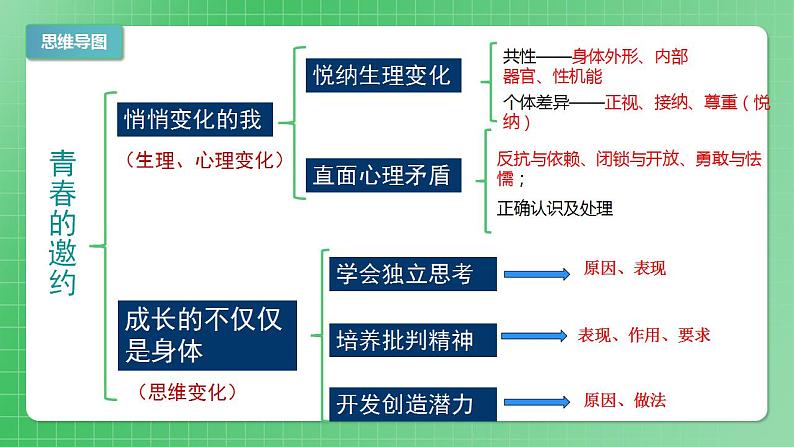 部编版7下道德与法治第一单元青春时光复习课件第4页