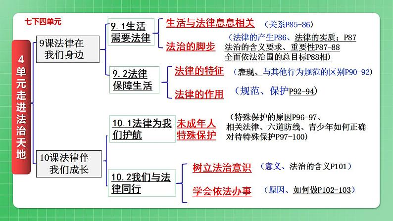 部编版7下道德与法治第四单元走进法治天地复习课件03