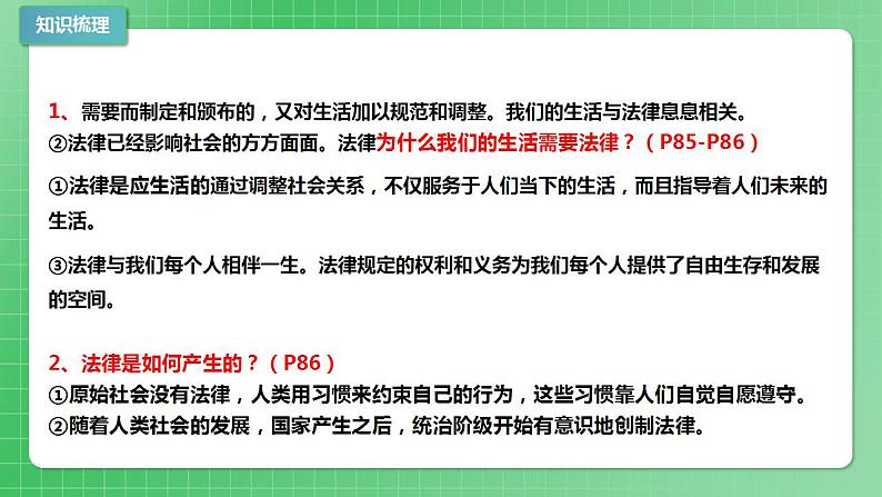 部编版7下道德与法治第四单元走进法治天地复习课件06